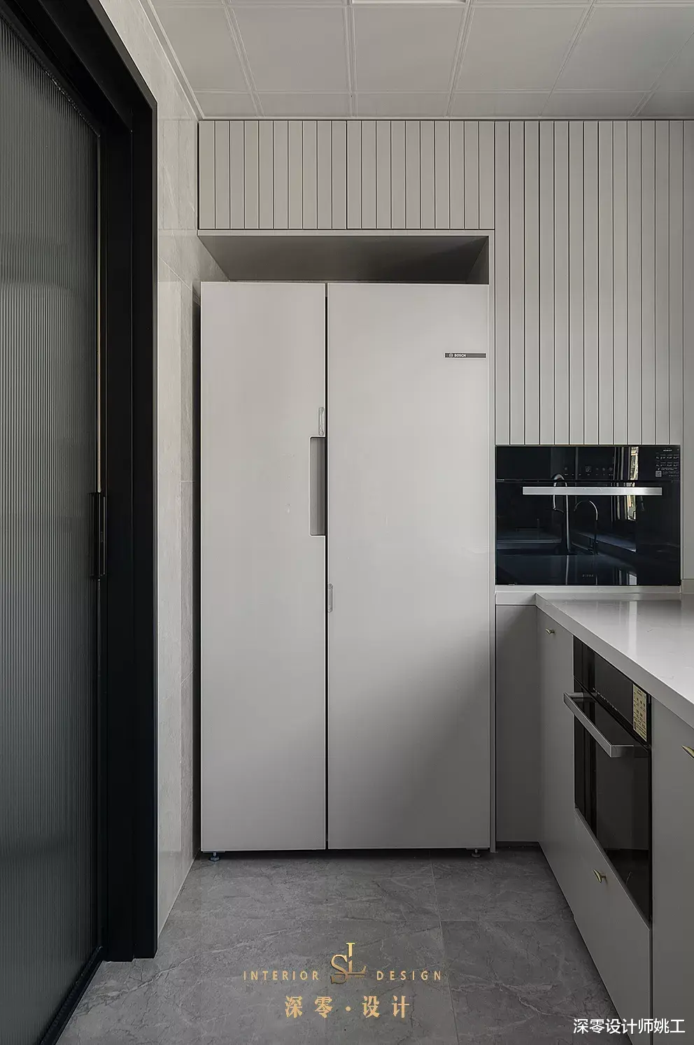 这是我见过最静谧的四居室,160㎡的蓝白灰,每一个空间都非常漂亮