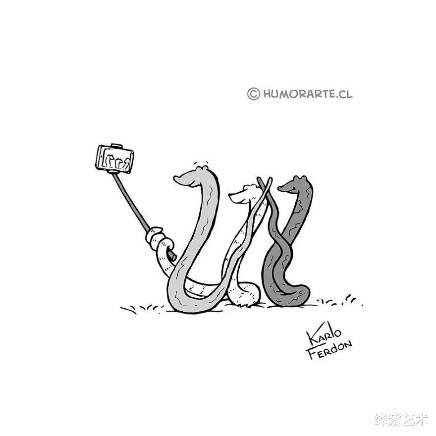 |20部极简主义漫画，黑与白之间，藏着复杂的寓意，没有人想看懂