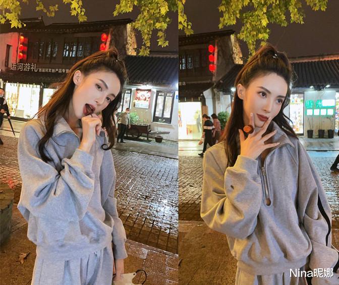 赌王 金晨夜生活丰富！穿漏洞运动服扎马尾逛零食店，嘴咬奶嘴糖太撩人
