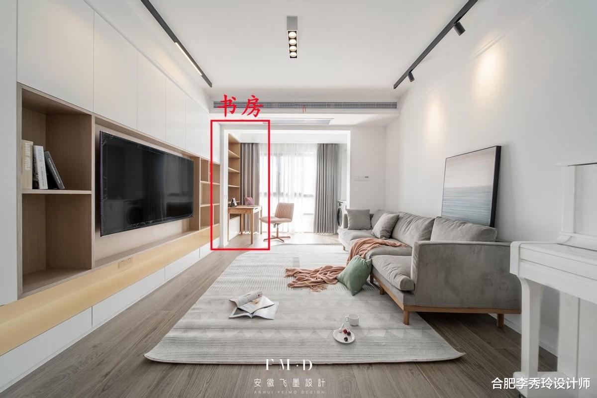 |不必单独留间书房，客厅这4个角落挪一挪，个个都能当书房学习用