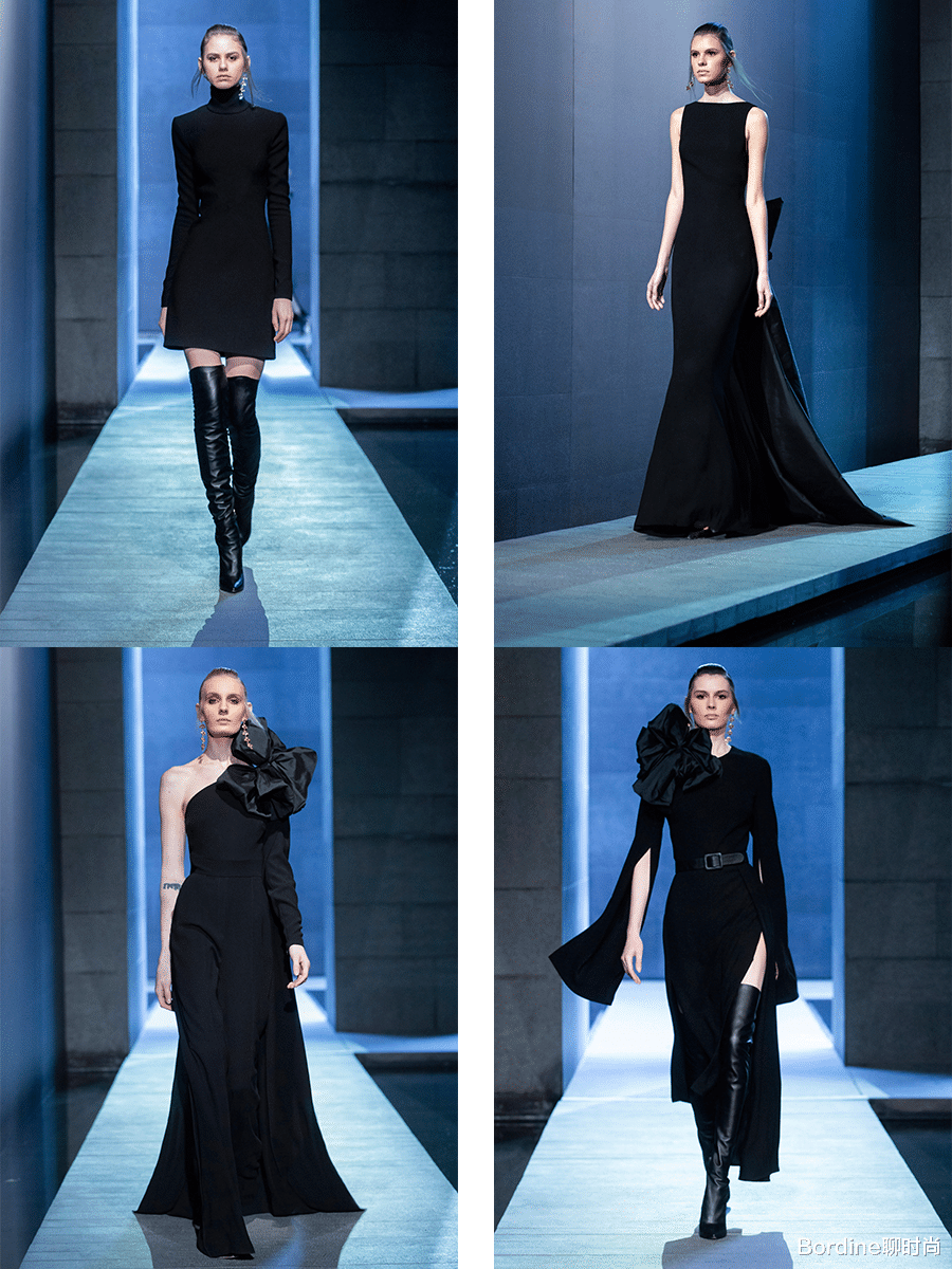 Bordine聊时尚|Elie Saab 2021秋冬系列，在困境中的坚持，对黑色和丝绒、褶皱等面料的释怀