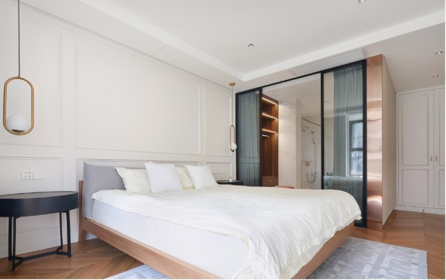 115㎡美式轻奢住宅，沉稳华丽大气，还有这么大的衣帽间