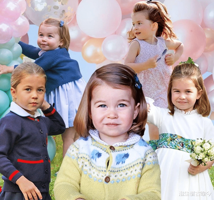 戴安娜|4岁夏洛特上学，老师半蹲着和她握手笑得很羞涩，越来越像戴安娜