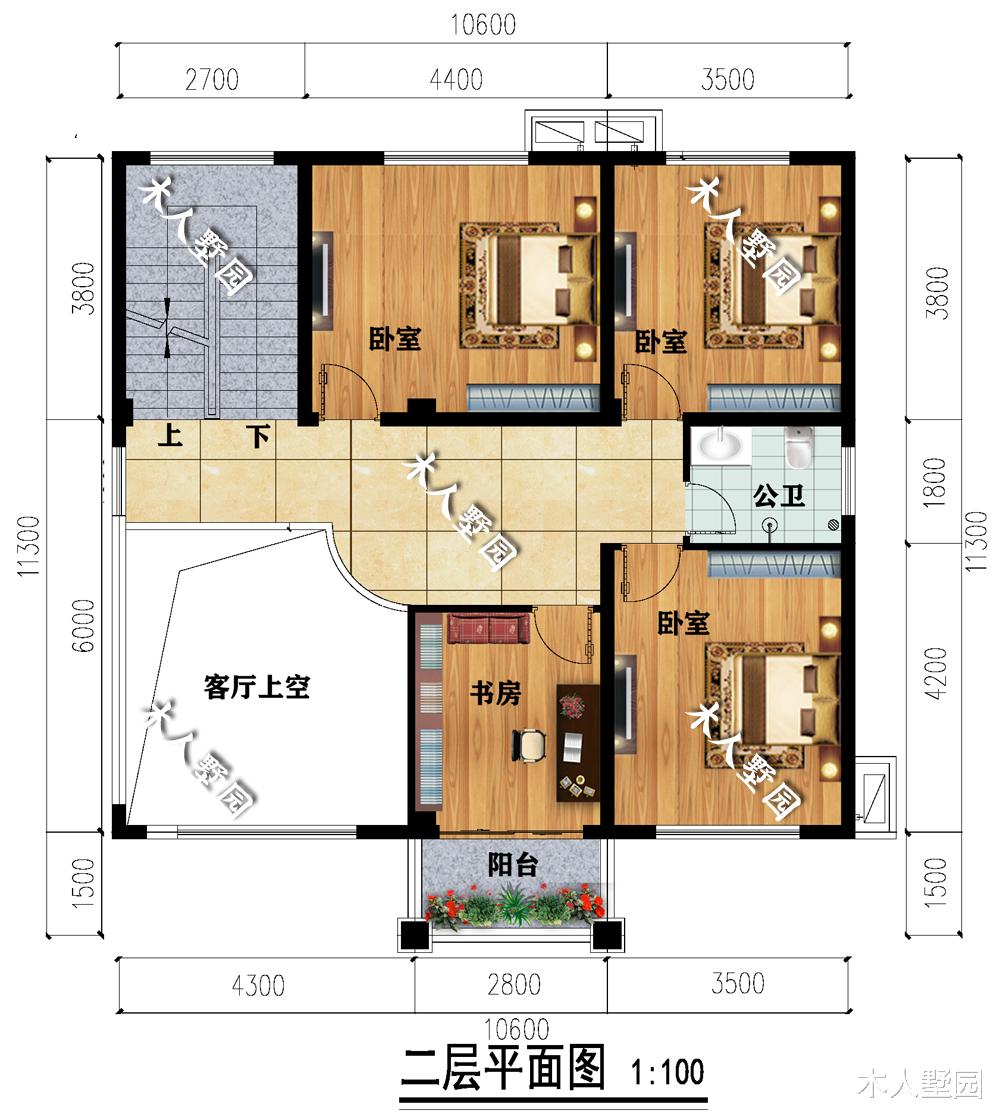 重庆|10.6×11.3米三层别墅，不做斜顶能省大几万，关键不影响美观度
