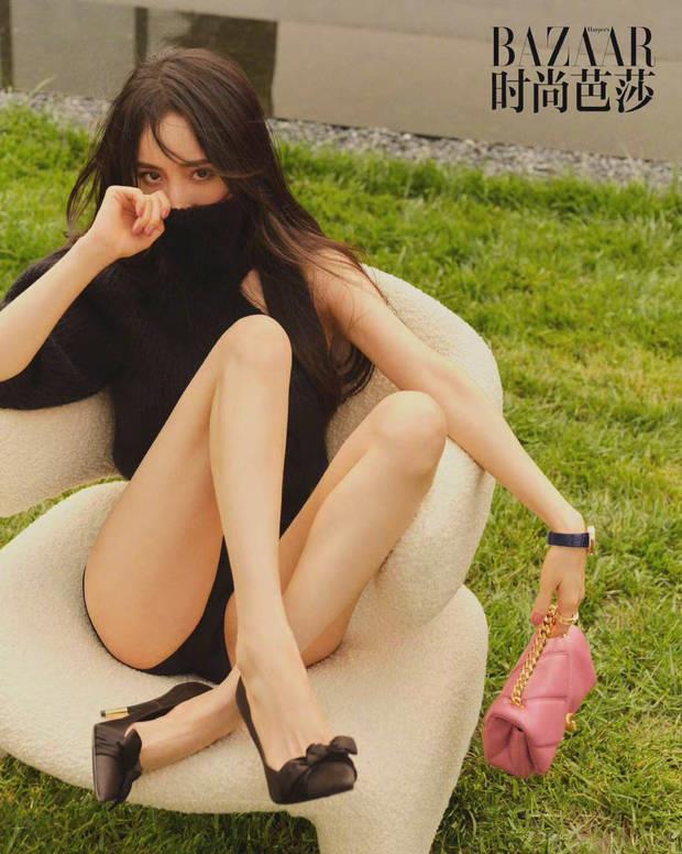 杨幂|杨幂最新写真曝光，大长腿尽显好身材，女人味十足