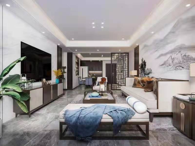 【鲁班装饰】滇池名门120 ㎡新中式风格,耐人寻味的美感