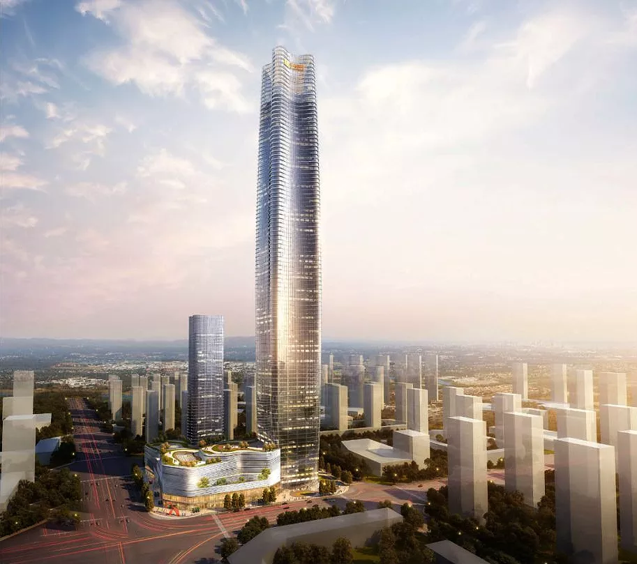 别墅|428米！昆明第一高“绿地东南亚中心”公示，建筑呈现“花”形