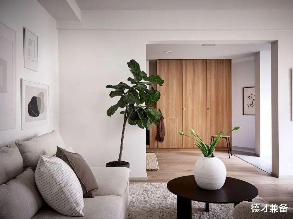 德才兼备|朋友的46平一居美宅，自带庭院静谧舒适，室内规划太大气了，晒晒！