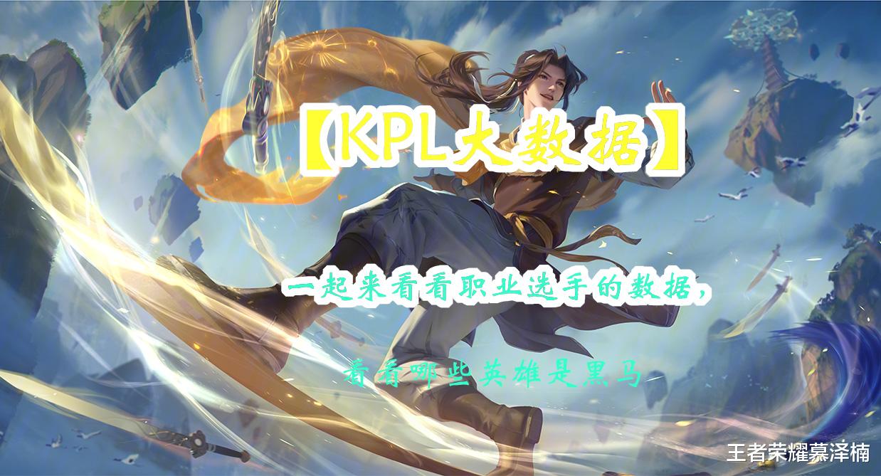 沈梦溪|【KPL大数据】一起来看看职业选手的数据，看看哪些英雄是黑马