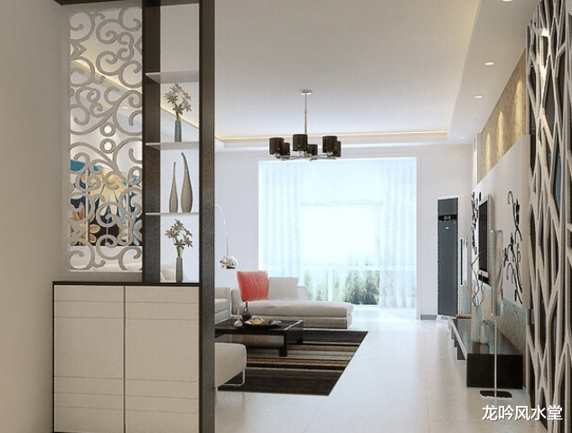 客厅的玄关可以用这4样物品做隔断