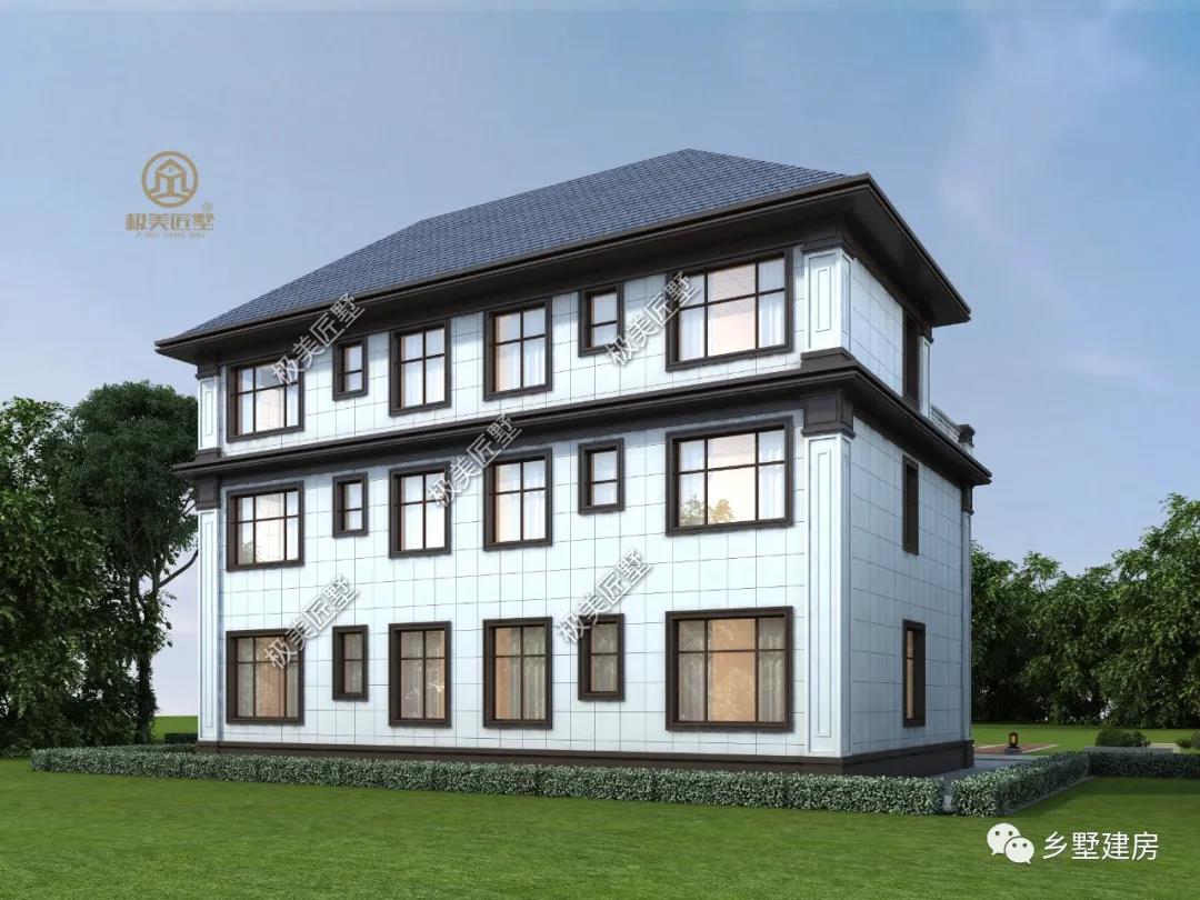 |17×10.7米欧式双拼别墅，感情深厚的兄弟都爱这样建