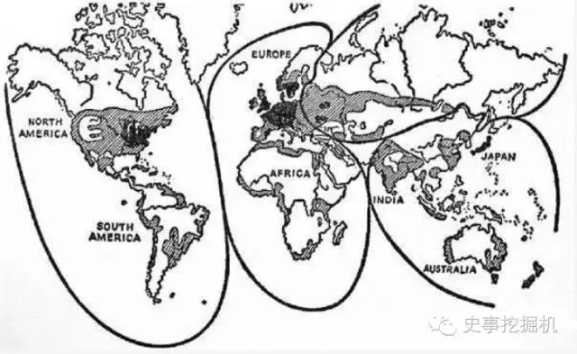 如果德國日本在二戰中贏瞭，他們其實會這麼分割地球-圖3