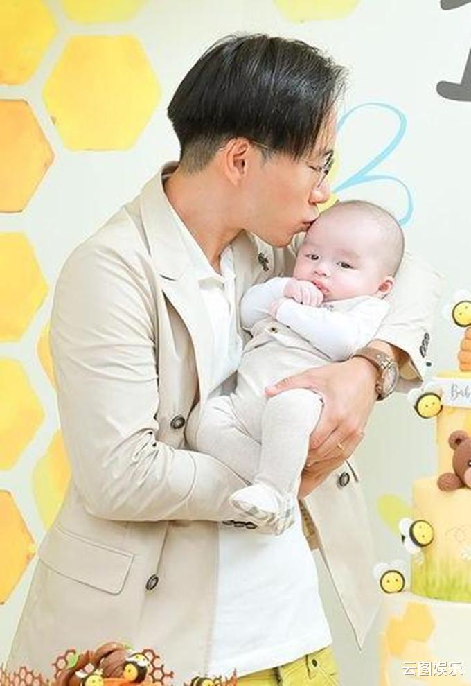 陈德容|37岁沈卓盈喜获爱子，办蜜蜂主题百日宴庆祝，儿子太像富豪老爸