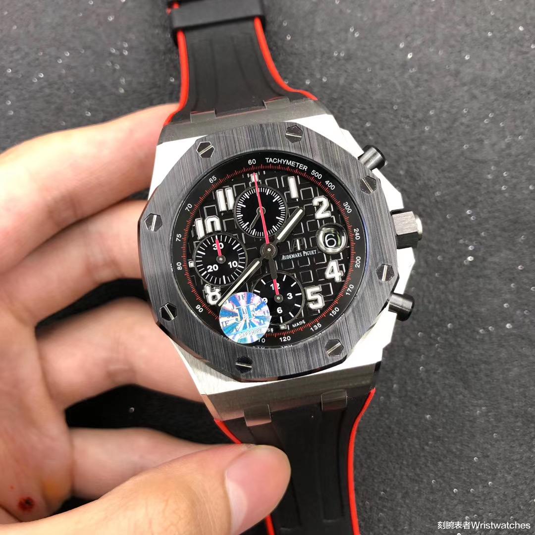 爱彼|JF厂爱彼皇家橡树离岸型26470SO黑骑士外观工艺评测!