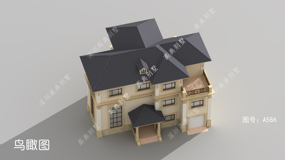 这款欧式自建房，个性化户型设计，紧跟时尚潮流。