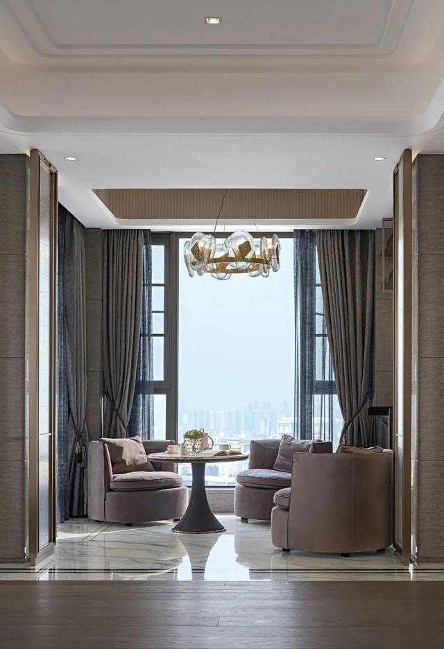 374㎡现代大平层，华丽时尚的空间，朴素质感好高档