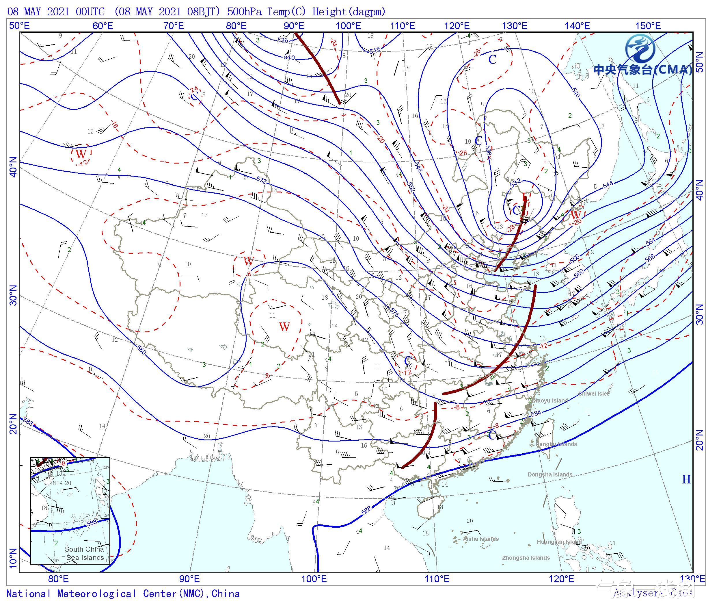 气象一浅阁 副高大幅北抬,梅雨提前来?分析:不一定,但长江一线雨水偏多