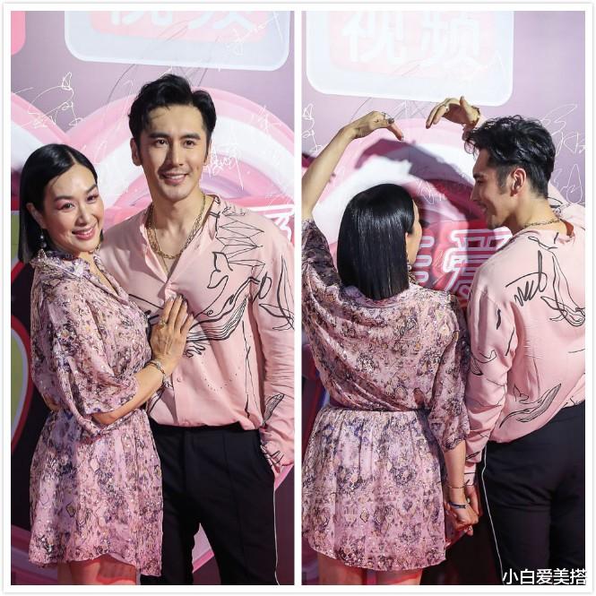 小白爱美搭|钟丽缇和张伦硕穿情侣装,秀恩爱甜蜜“比心”,两人哪有年龄差