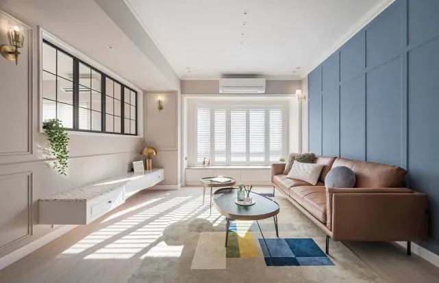 老房改造｜115㎡美式轻奢风，柔和中带着清爽太迷人了！