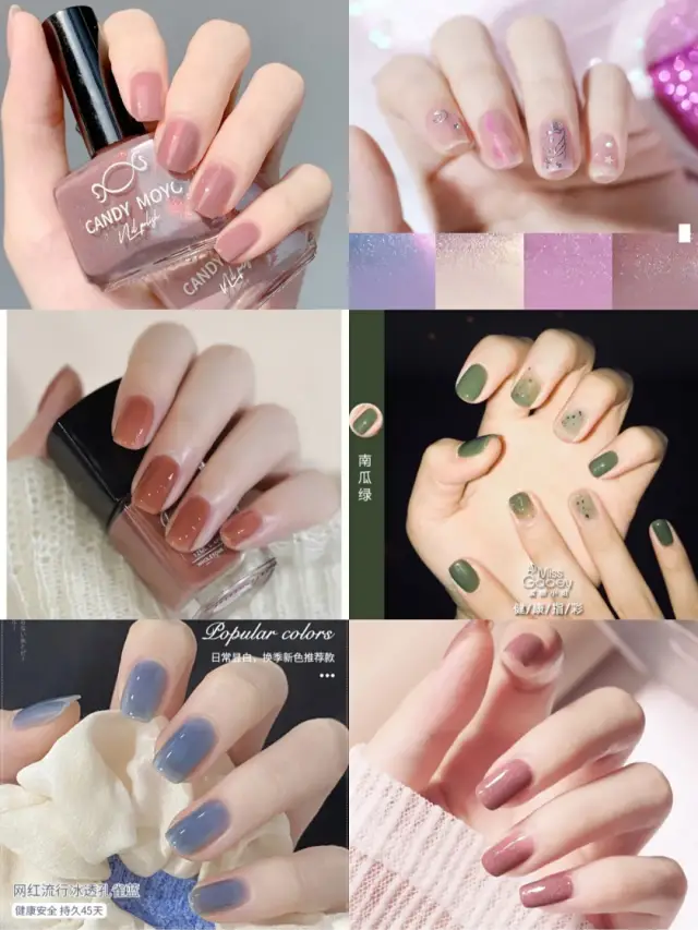 美甲|夏日裸色美甲，清新自然。