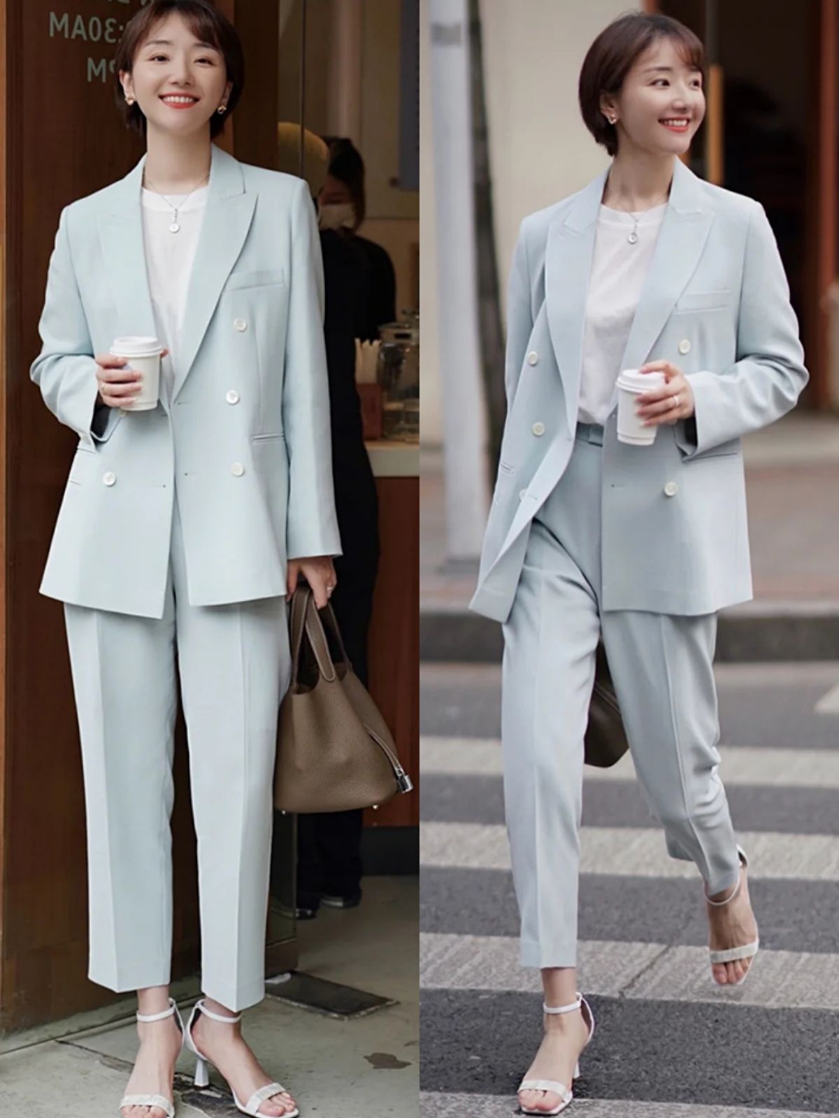 小姐姐|跟这位小姐姐学优雅穿搭，3种单品打造好气质，职场出街两不误