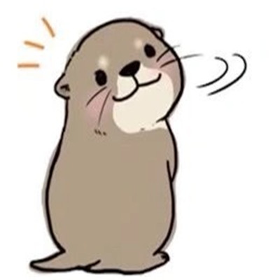 桉月|表情包：小水獭超萌可爱呆萌的表情合集