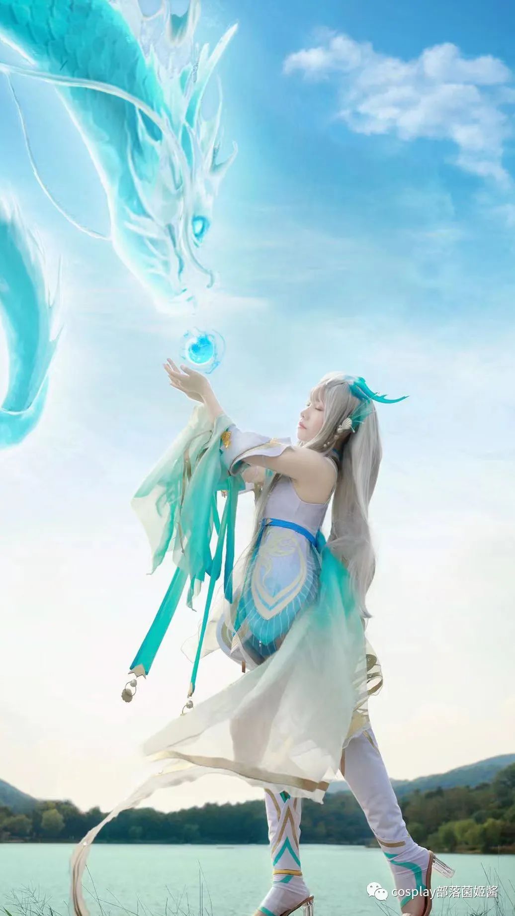 巳月|cos：王者荣耀西施游龙倩影cos正片@小羊