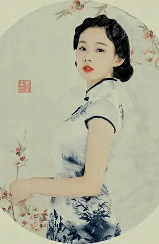 鲁照华|人在画中，画在人心，于正旗下鲁照华旗袍写真
