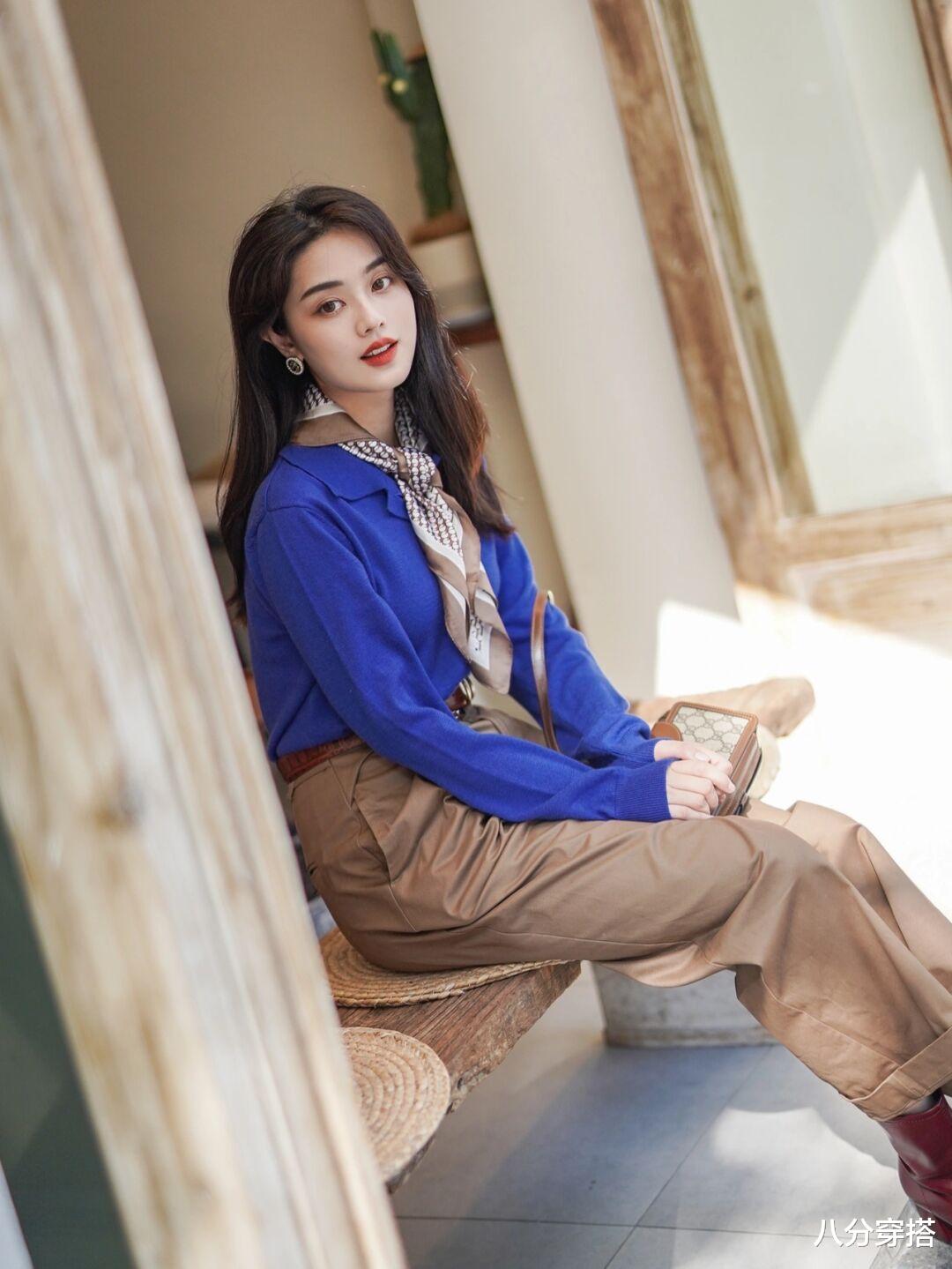八分穿搭 真正洋气的女人，秋天都借鉴这几组穿搭公式，日常实用又百搭