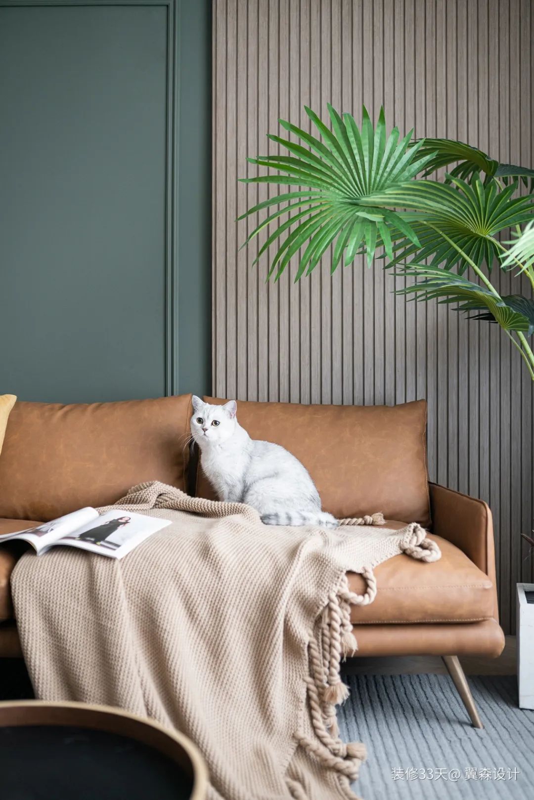 装修设计:110平复古色调混搭三室婚房