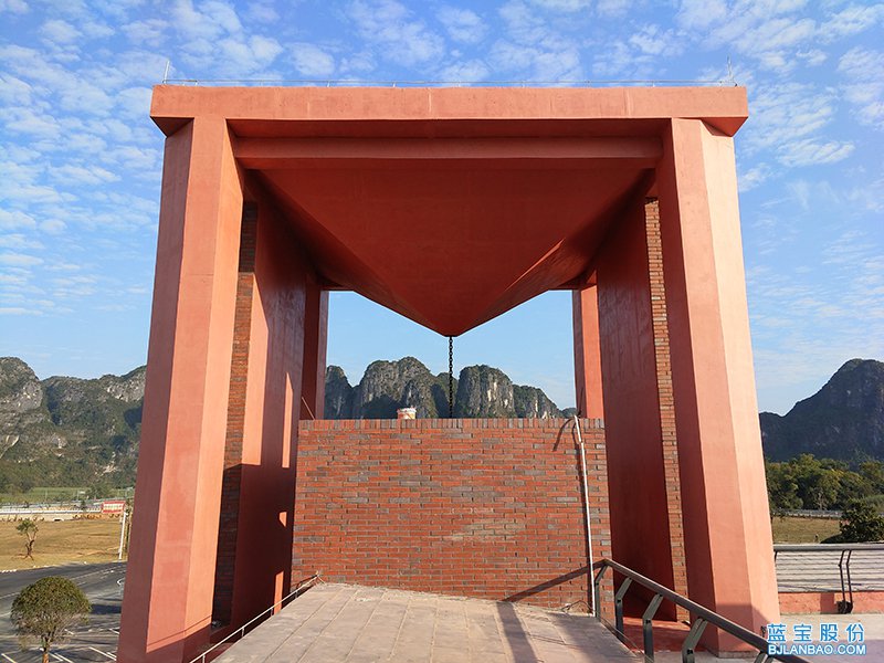 蓝宝清水|蓝宝清水 | 出神入“画”的红色清水混凝土建筑-花山服务区