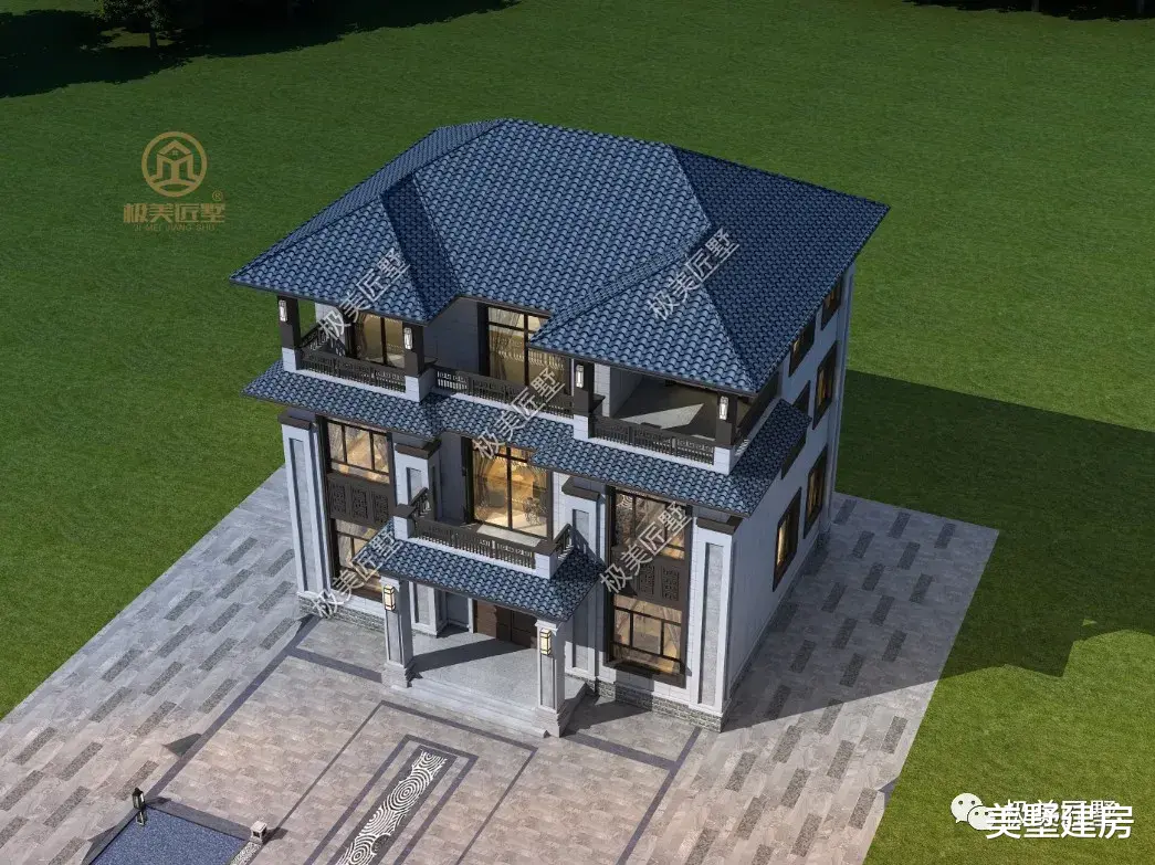 不拘泥于传统中式的新中式别墅,富有古典韵味又有现代特色