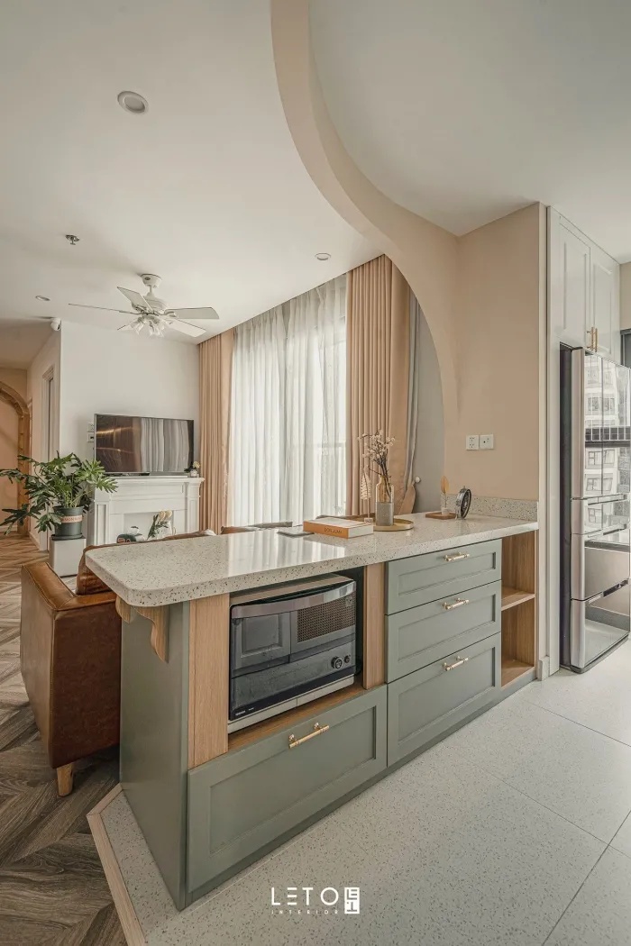 99㎡亲子宅,复古摩登风,微甜又撩人