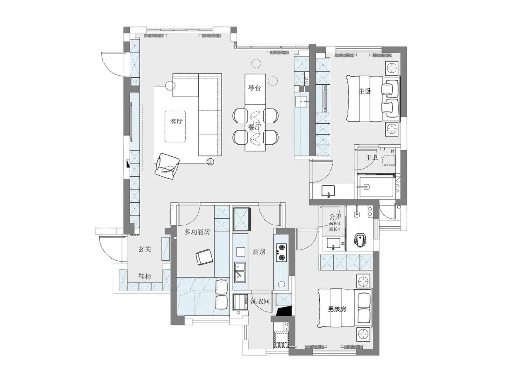 粉色|120㎡现代轻奢3室2厅，用艺术美学诠释家的优雅！