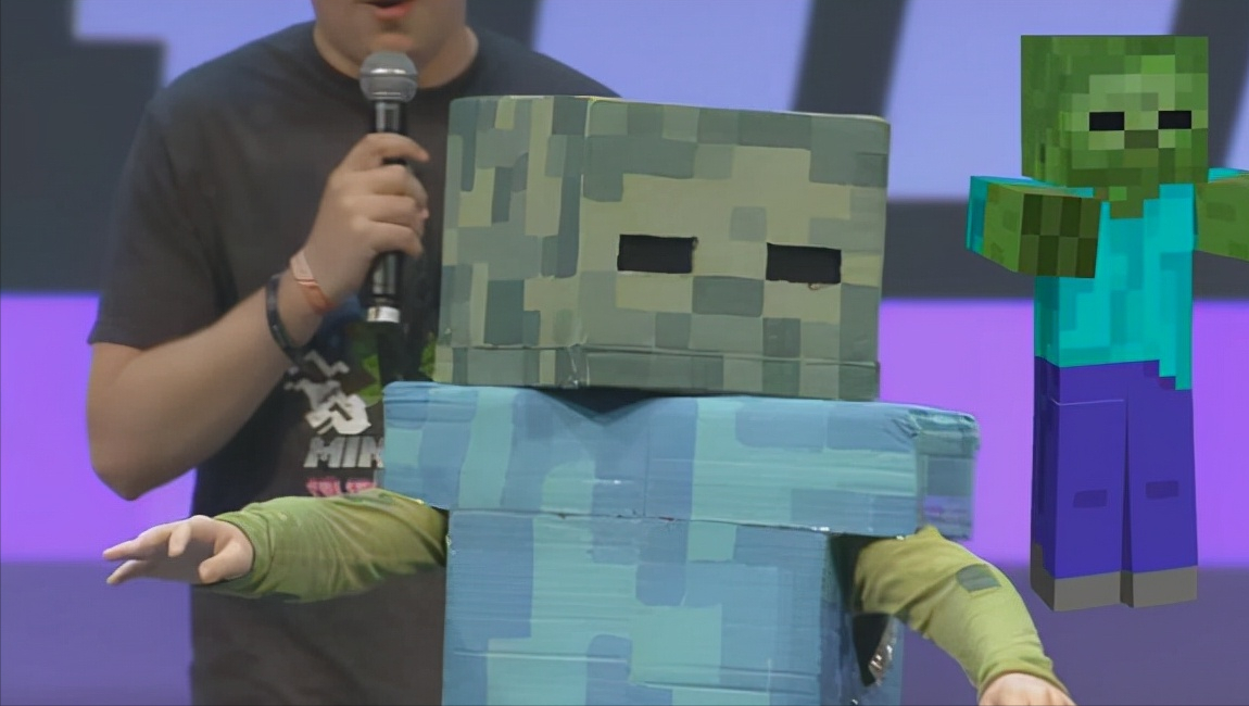 我的世界|我的世界COS：五张来自于小朋友的作品，notch才是灵魂