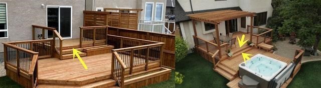 |独门独户太爽了，门前打造高低差甲板露台，一个种花，一个烧烤