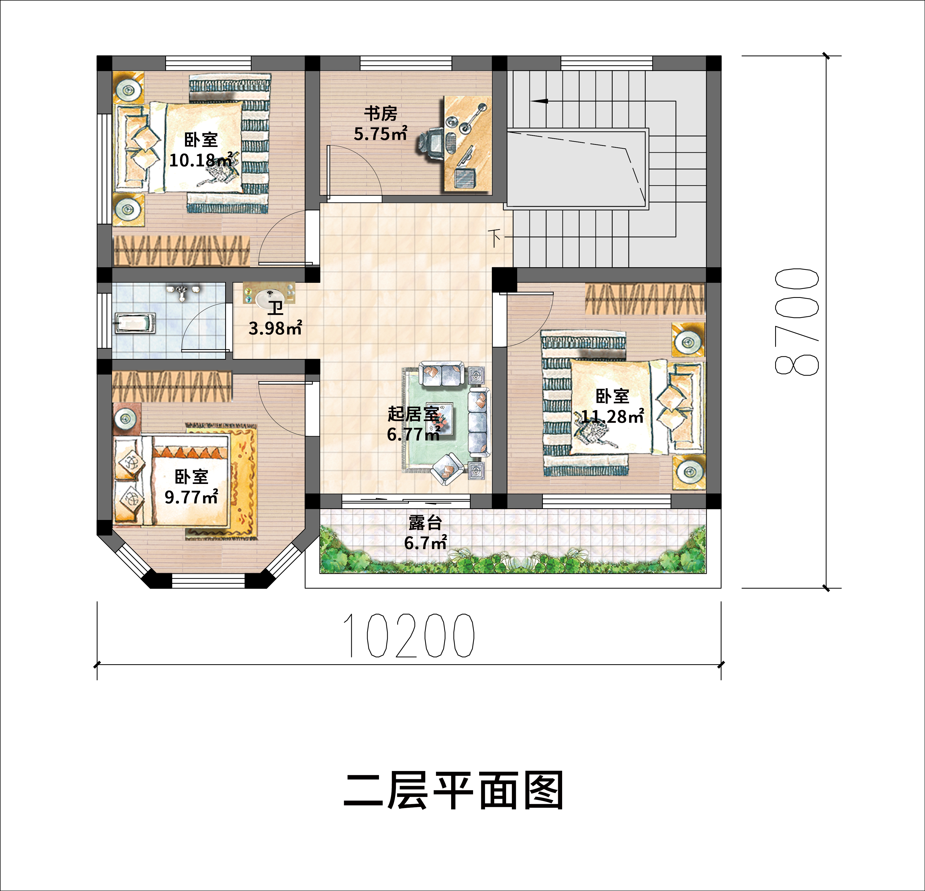农村见闻|两层农村自建小洋房，四房设计适合六口之家