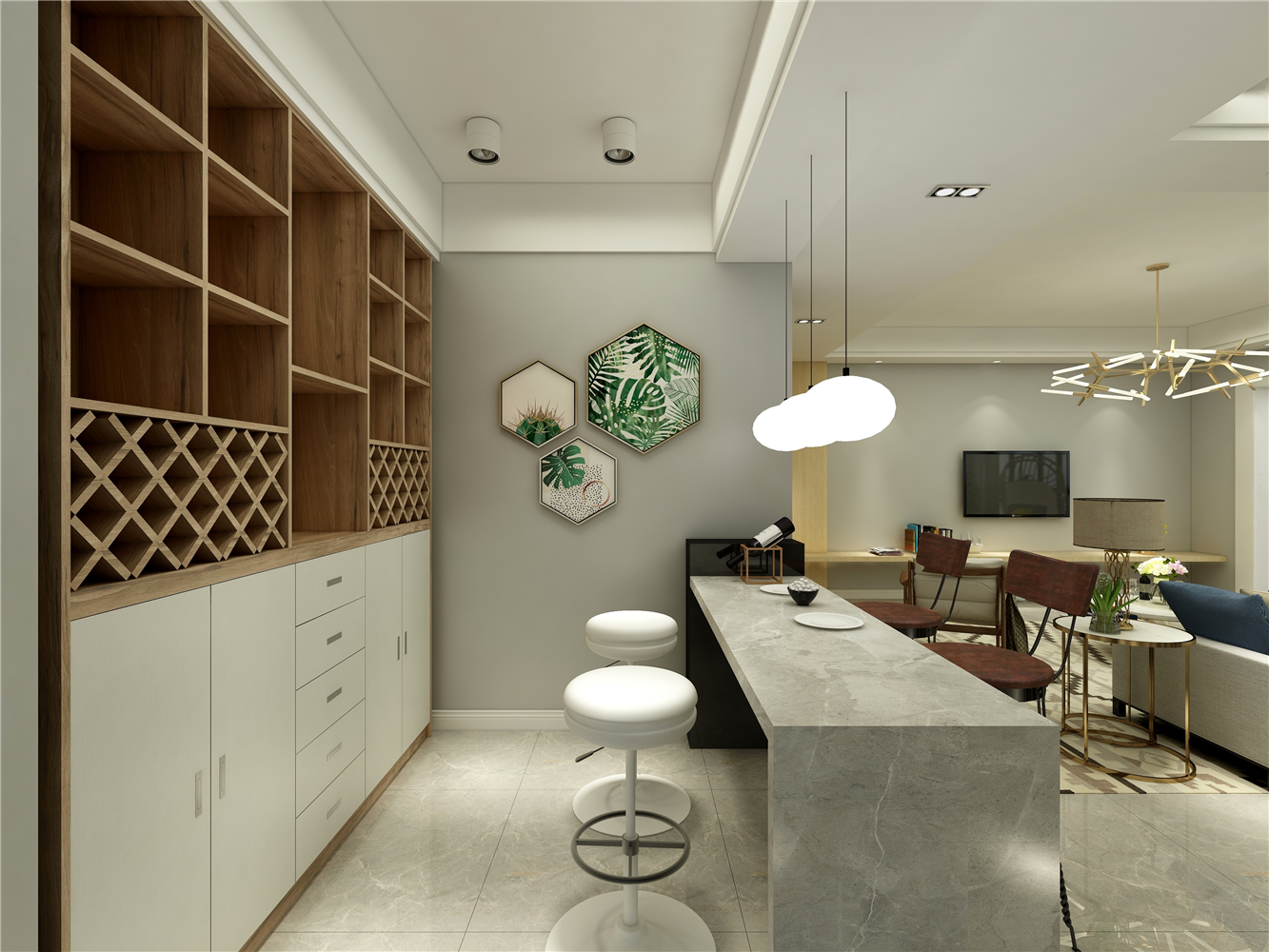 新房装修,几经商议后与家人达成协议,不买电视柜,而是这样做!