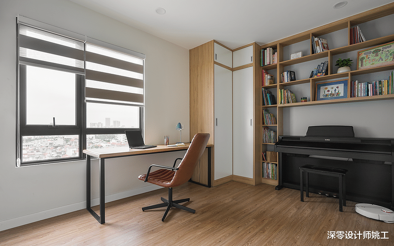 深零设计师姚工|心之所向的3口之家，130㎡不简不奢大横厅一尘不染，光看着就舒服