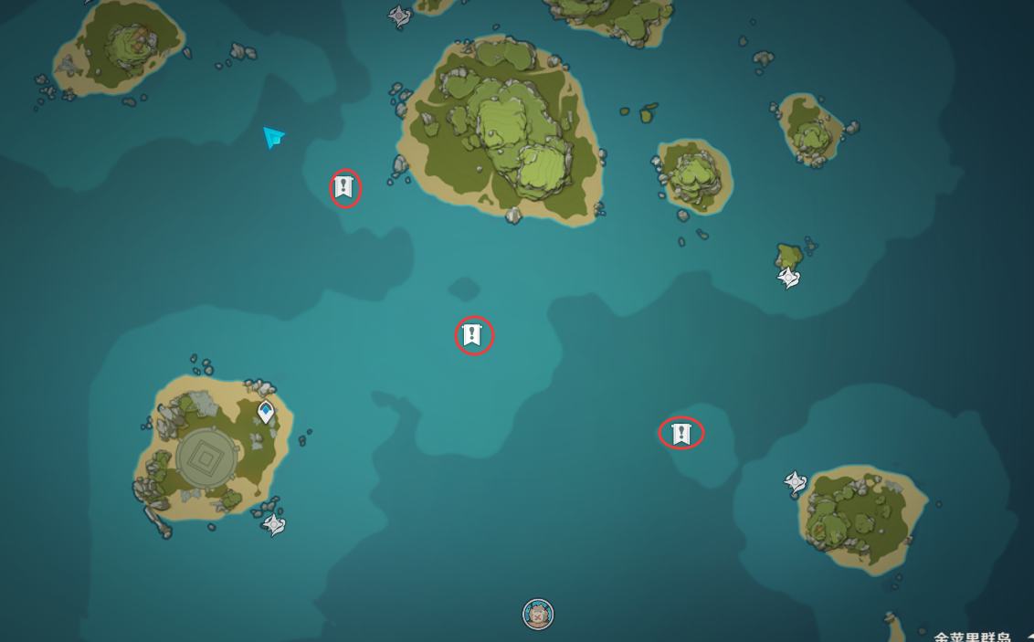 海岛|原神：1.6版本海岛7个解密任务，总共6华丽宝箱材料和300多原石。