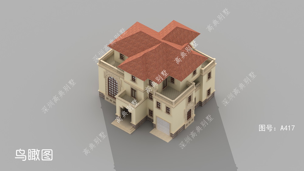 这款欧式别墅，紧跟时尚潮流，户型实用。