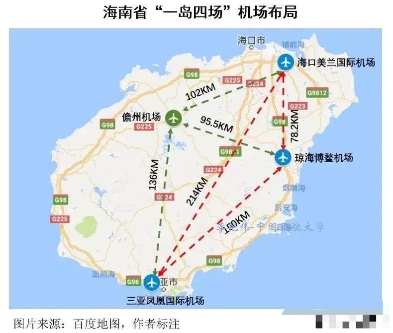 负债大军黄伟添 海南5个机场地域分布:美兰机场吞吐量最多,琼海有博鳌机场,岛外有永兴机场