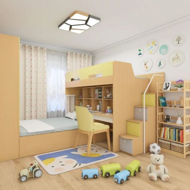 有颜值+成长性，7款天马行空儿童房，各年龄段孩子都适用