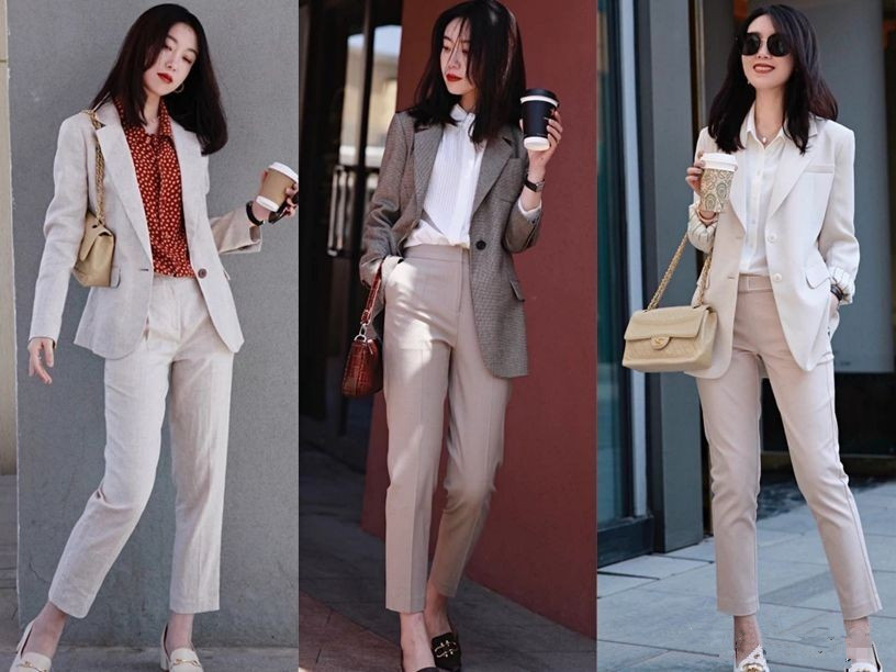 山东泰安秋子|这才是职场女人该有的气质穿搭：不花哨、不装嫩、很美、很高级！