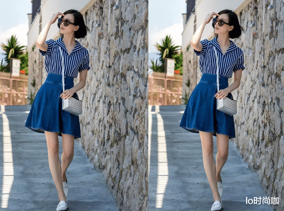 lo时尚咖|刘诗诗“白衬衫”造型太少女,简单搭配有气质,看着可不像孩子妈