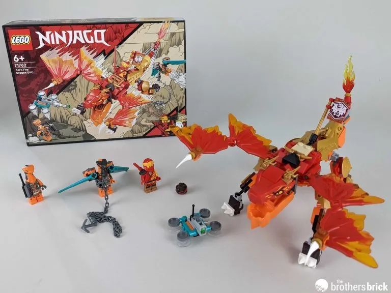 乐高幻影忍者|乐高幻影忍者71762凯的火焰神龙EVO开箱测评