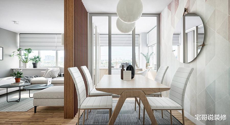 40岁中年夫妻的丁克生活：住39㎡公寓，打破常规布局，通透又大气