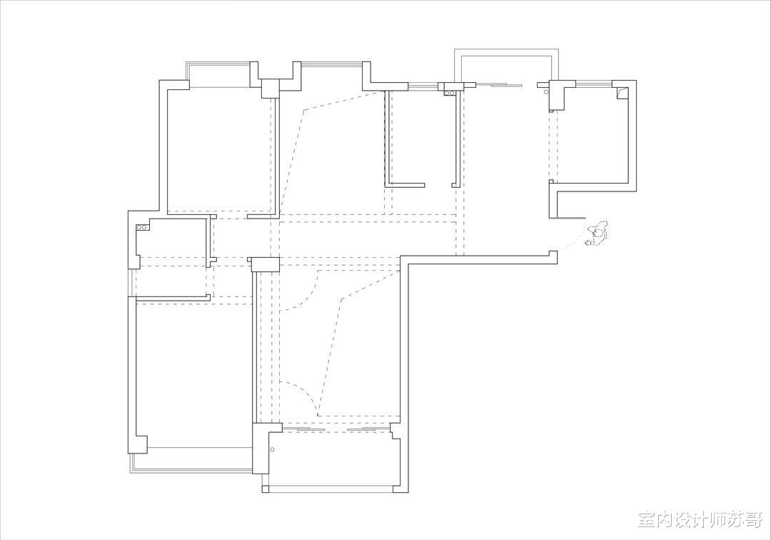室内设计师苏哥|130平的复式住宅,实用而富有美感,书房的设计更是值得我们学习