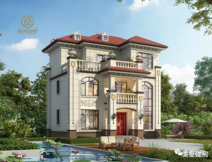 11×7.5米,占地不足一百平,这样的一栋经典简欧风格别墅!