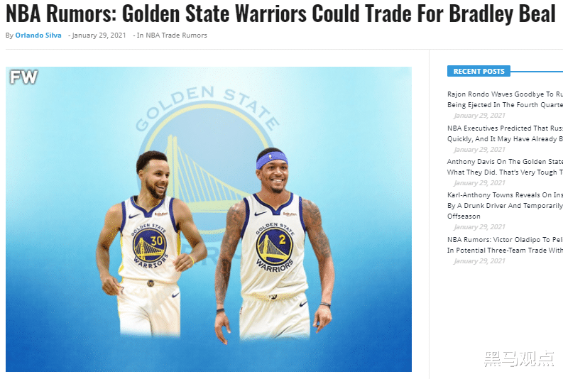 克萊·湯普森|1換1，美媒曝勇士為組建新版水花兄弟，或交易克萊-湯普森